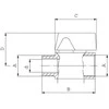 Ferro 1/2 colio rutulinis ventilis su sriegiu, vandens sriegimui, KR2