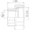 Ferro 6/4 "x1" 2 vnt (SG17)
