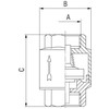 Ferro Atbulinis vožtuvas 6/4 "ZZ5
