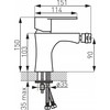 Bateria bidetowa Ferro BAT. ALGEO BIDET JUODA // BF.BAG6BL