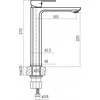 Ferro BDR2L praustuvo maišytuvas ADORE COUNTERTOP WASHBASIN, 1-OPEN, Baltas-CHROMAS // BF.BDR2L