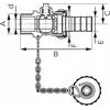 Ferro DRAIN RUULULINIS VOŽTUVAS GZ3 / 4", VELENAS F-COMFORT