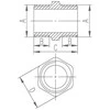 Ferro Geležies žalvario nipelis 5/4" N06Z