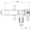 Ferro Kampinis vožtuvas su keramikos galvute 1 / 2 "x1 / 2" (Z1212C)