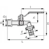 Ferro KCN2 rutulinis vožtuvas SU MET. JUNGTIS 3/4 "FERRO // ZKC.20.MET-R-COMFORT-FER