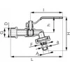 Ferro KCPN1 PLASTIKINIS RUULULINIS VOŽTUVAS. GREITAS JUNGTIS 1/2" FERRO // ZKC-15-PLAST-R-COMFORT-FER