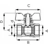 Ferro KUREK kamuoliukai.MOT.DN15 1/2" GW/W,F-COMFORT