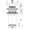 Ferro Rotondo 5 / 4 "didelis chromas (S285)