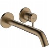Hansgrohe Tecturis 2-viejų dalių praustuvo maišytuvas iš sienos, 22,5 cm, bronza