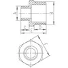 Ferro Žalvarinis redukcinis nipelis 6/4 x 5/4" geltonas (N17Z)
