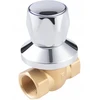 Ferro rutulinis ventilis potinkinis, vidinis-vidinis su rankenėle ir rozete, 3/4, F-Power