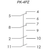 F&amp;F Elektromagnetinė relė 24V 4x8A - PK4PZ24