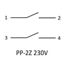 F&F Elektromagnetinė relė 2Z 16A P/T - PP-2Z 230V