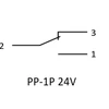 F&amp;F PP-1P 24V elektroninė relė 1P 16A P/T