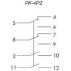 F&amp;F Elektromagnetinis siųstuvas 230V 4x8A - PK4PZ