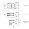 F&amp;F Judesio jutiklis R-04B PIR, juodas IP65 DR- 04 B