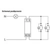 F&amp;F SCO-811 Light Dimmer be atminties 230V AC 350W pilka SCO-811