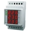 F&amp;F 3fazės skaitmeninis modulinis voltmetras 100- 300V, AC tikslumas 1% DMV-3