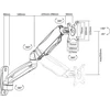 Fiber Mounts Laikiklis ścienny na monitorius 15" - 43" (FM31)