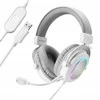 FIFINE H6W AmpliGame RGB studijinės ausinės su 7.1 erdvinio garso sistema