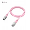 Fifine Kabelis mikrofonowy XLR 1,8 m, rožinė (L9CP)