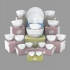 Fiftyeight Products „FIFTYEIGHT“ dubenėlių rinkinys, 100 ml, svajinga ir laiminga, baltas