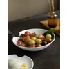 Fiftyeight Products PENKIASDEŠIMT AŠTUONIOS 2 mažos gilios lėkštės su įkandimu Ø 18 cm baltos