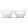 Usorteret Fiftyeight Products „FIFTYEIGHT“ kiaušinių puodelių rinkinys Nr. 3 – „Happy & Hmpff“ – baltas