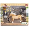 Collecta figūrėlė Profesionali žokėja su arkliu ir arklių priežiūros reikmenimis pakuotėje (004-84321)