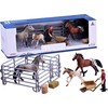 Jokomisiada FARM ANIMALS SERIES Set of horses from the farm Figurines COLLECTION ZA2604