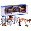 Jokomisiada FARM ANIMALS SERIES Set of horses from the farm Figurines COLLECTION ZA2604