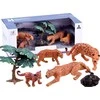 Jokomisiada „Safari“ gyvūnų rinkinys Figūrėlės leopard 4 vnt