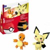 MEGA Pokemon Charmander ir Pichu HXP13 CONSTRUX statybiniai blokeliai