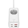 Fixed GaN III įkroviklis su elektros lizdu ir keturiais USB prievadais