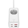 Fixed Įkroviklis fiksuotam įkrovimui GaN III 2x USB 2x USB-C PD 65W (FIXCS65-3-WH)