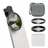 Apexel Filtrai. Filtrų rinkinys 3 in 1 CPL / UV / ND32 telefonams ir fotoaparatams / 67 mm klipsas ir adapteris 52 mm / APL-67FL3N (SB11892)