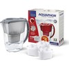 Aquaphor vandens filtravimo ąsotis 2,8 l, plastikinis, pilkas, jonų mainų sistema, 500598_IRL