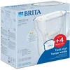 Vandens filtravimo ąsotis BRITA Style Essential 2.4L, baltas su vandens filtrais MAXTRA PRO PURE PERFORMANCE, 4 vnt.