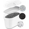 Filtravimo ąsotis Wessper Dzbanek D2 Borosilicate FutureFlow Aquamax (WES201-FF-BK)