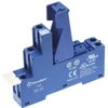 Finder 40.31 serijos relės lizdo moduliai 99.02, 86.30 sraigtiniai terminalai, montuojami ant bėgių DIN 35mm (95.03SPA)