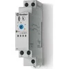 „Finder 80.51“ serijos ant DIN bėgelio montuojama laiko uždelsimo relė, 240 V AC/DC, 1 kontakto, 0,1–86400 s, 6 funkcijų, SPDT