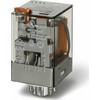 Finder Pertraukiklis pramoninis 2P 10A 24V AC, su testavimo mygtuku, LED, mechaninis veikimo indikatorius (60.12.8.024.0054)
