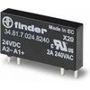 Finder Siauros profilio 5 mm relė spausdintinėms grandinėms ir SSR OC lizdams 2A / 240VAC 24VDC hermetizuotas RTII (34.81.024.8240)