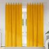 Užtemdymo užuolaidos 2 pcs Garučių geltona 140 x 260 cm Aksomas