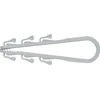 Fischer Fischer kabelio kilpa Steckfix SF plus LS 3/13, spaustukas (lengvas pilkas, 100 vnt.)