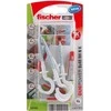 FISCHER DUOPOWER kaištis 8×40 su apvaliu kabliu /4vnt. BALTI