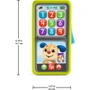 „Fisher-Price“ kūdikių žaislas „Laugh & Learn“ – 2 viename išmanusis telefonas su slankikliu, skirtas mokytis (HNL41)