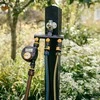 Fiskars Comfort čiaupo jungtis su trimis žarnų pajungimais On/ff