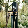 Fiskars Comfort čiaupo jungtis su trimis žarnų pajungimais On/ff