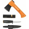 Fiskars rinkinys 1057913, kirvis + peilis + galąstuvas
